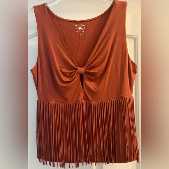 Idyllwind Fueled By Miranda Lambert Pecan Fringe Tank Top - Picture 2 of 5
